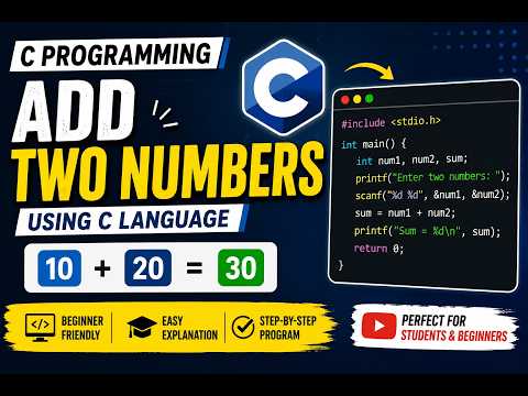 Program to Add Two Numbers Using C Language