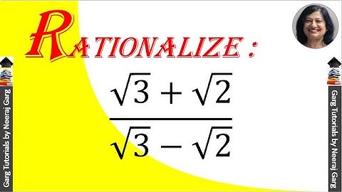 √3+√2/√3-√2 Rationalise | Root3+Root2/Root3-Root2 | How to Rationalise | Number System