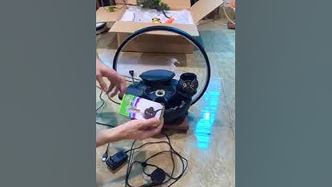 Hướng dẫn lắp đặt Thác nước phong thủy Bò Tài Chính DC756Bo