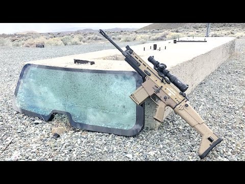 PUBG Scar 17 vs Humvee Windshield in real life