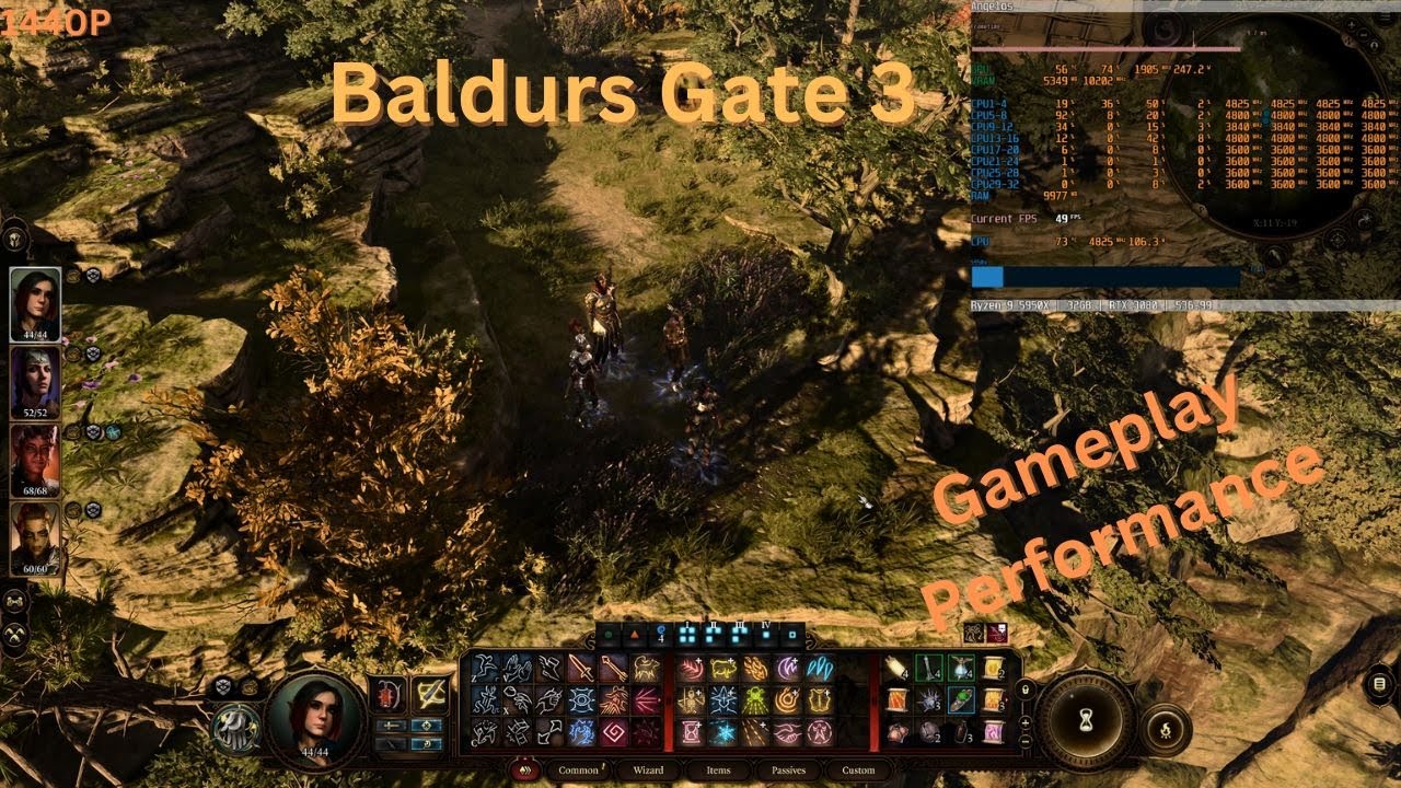 Baldurs Gate 3 - 1440p Ultra Gameplay Performance - YouTube