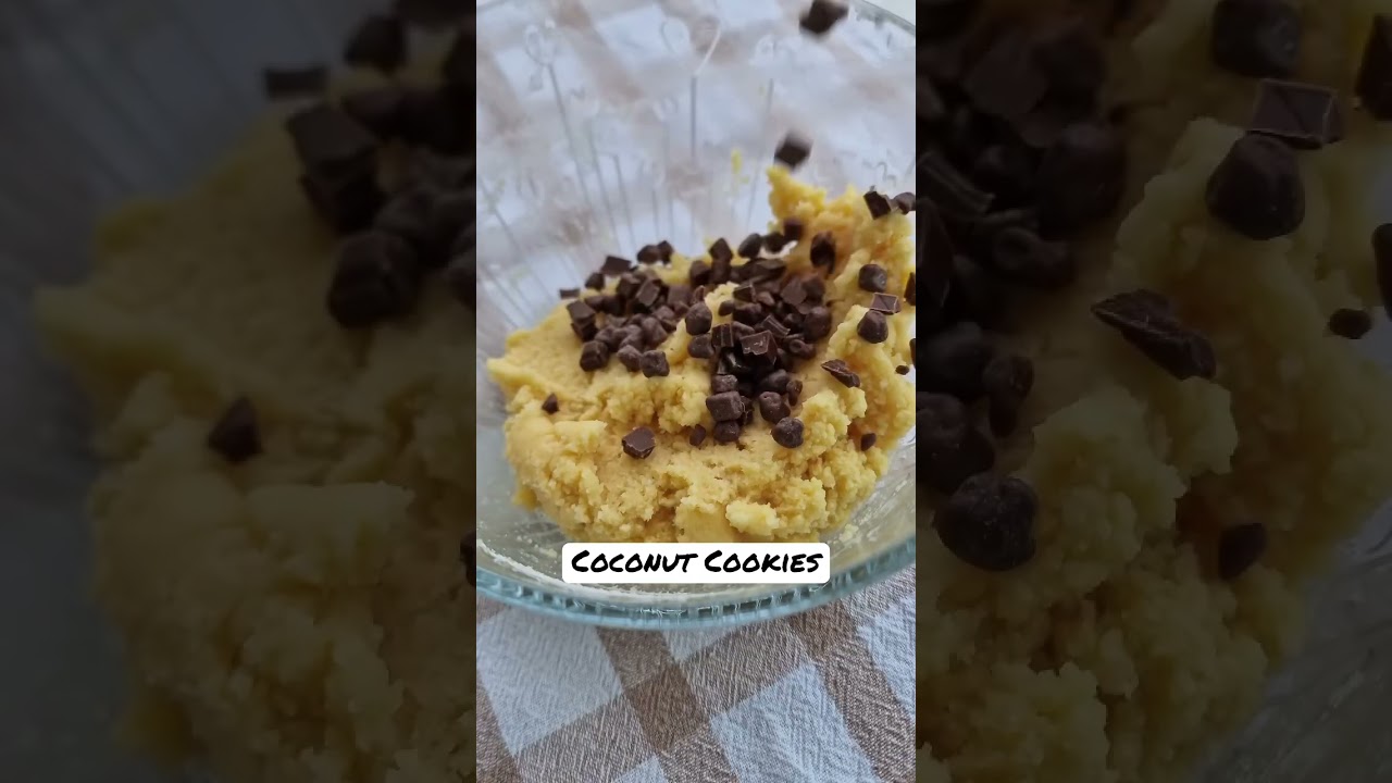 Coconut chocolate chip cookies 🍪 