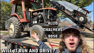 I Bought A Burnt Allis Chalmers 8050 Will It Start?