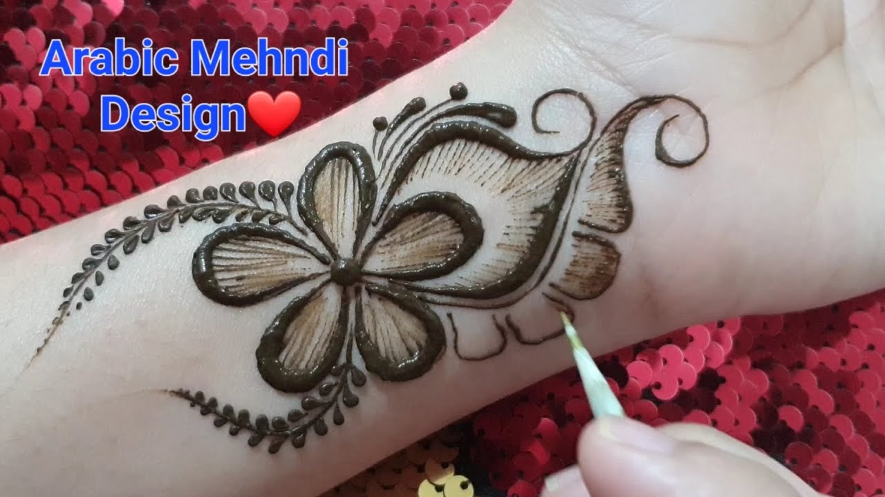 Arabic Mehendi Design Front Hand - Simple Easy Shaded Floral ...