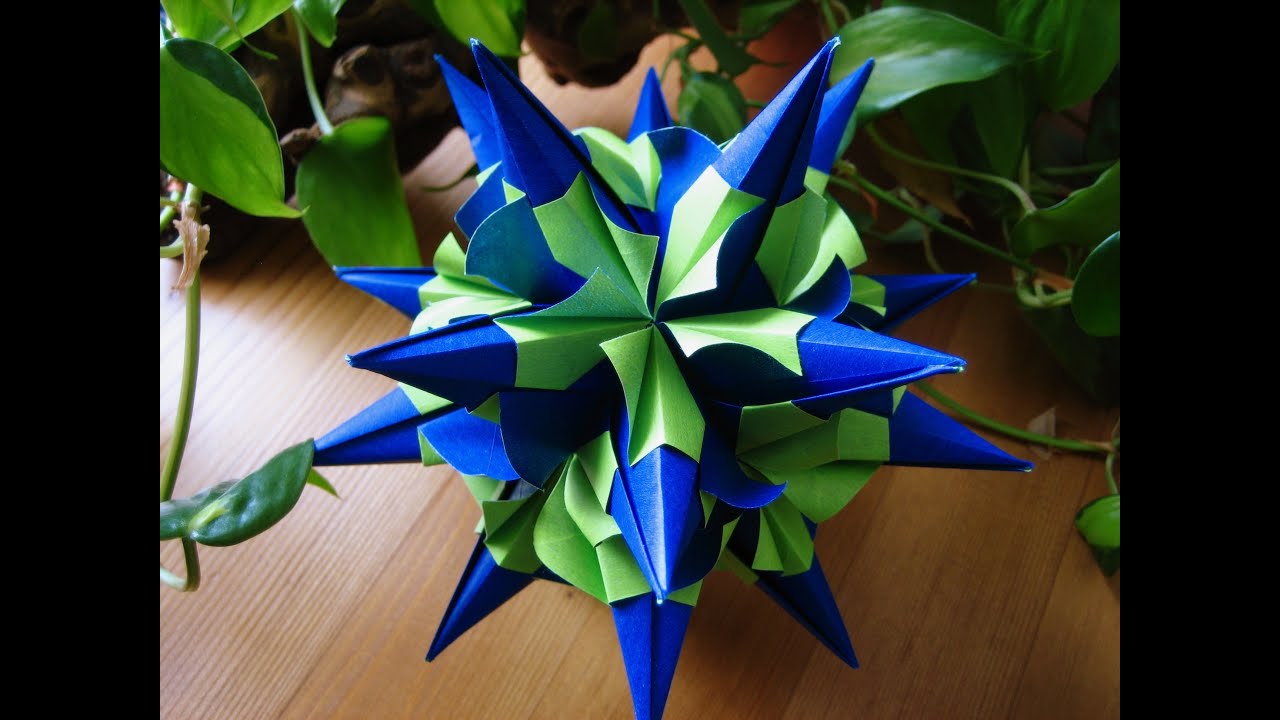 Origami Igel Curly Kusudama