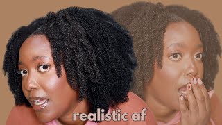 A LAZY NATURALS DREAM! I FOUND A HALF WIG PERFECT FOR BEGINNERS | KandidKinks