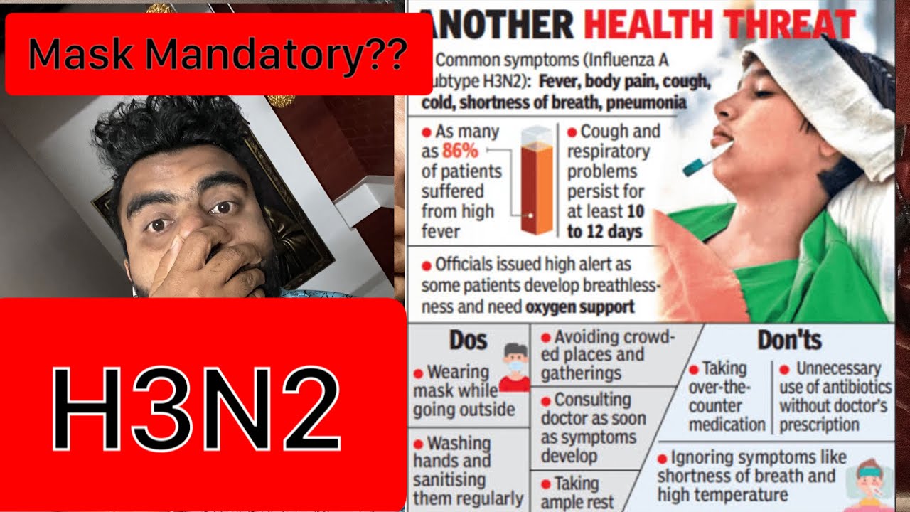 H3N2 MASK MANDATORY FOR ALL ?? KARNATAKA BANGALORE Influenza A