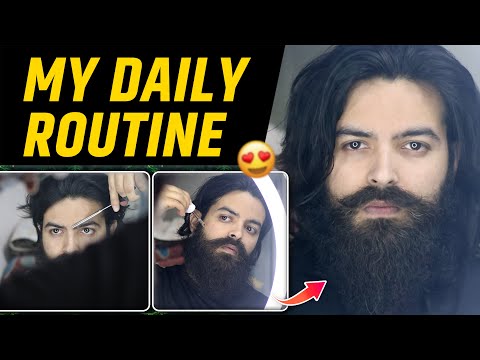 My Daily Routine- Target (KGF STYLE) 🔥| Rocking Star Yash | KGF Beard style | Beard Care Routine