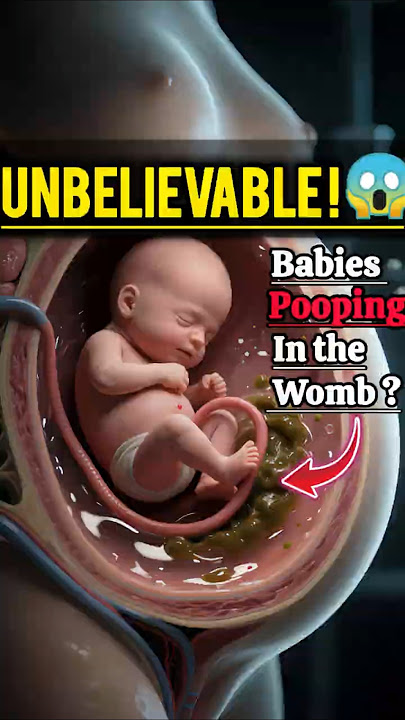 Did You Know Some Babies Can Actually Poop Before They’re Even Born?||#shorts #animation #science