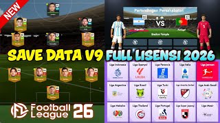 RILIS!! SAVE DATA V9 Lisensi Piala Dunia - Football League 2026 screenshot 2