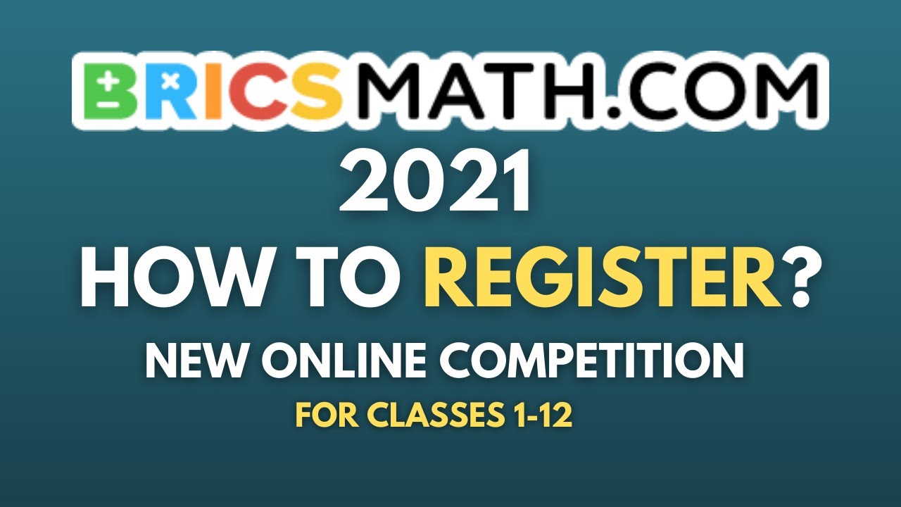 New Online Competition for Students | Bricsmath 2021 | How to register in Bricsmath 2021