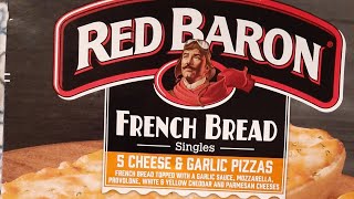 Red Barron French Bread Singles 5 Cheese & Garlic Pizzas 🍕