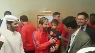 Murtaza cumple el sueño de conocer a Leo  Messi