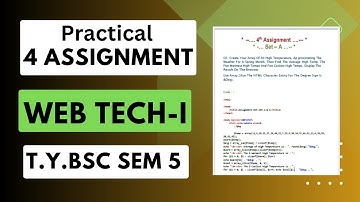 T.Y.Bsc sem 5 Web Tech practical assignment 4th solutions| web technology 4th practical Imp programs