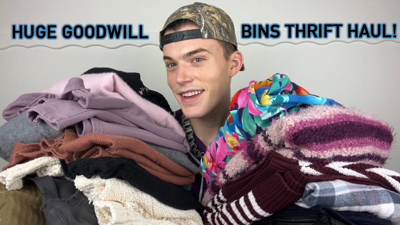Big 'Ole Goodwill Bins Thrift Haul to Resell Online [Luxury Finds