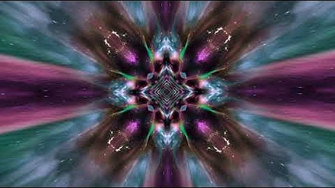 Free Background, Kaleidoscope, Geometry, Space, Futuristic, Fractal, Lights, Abstract Animation HD