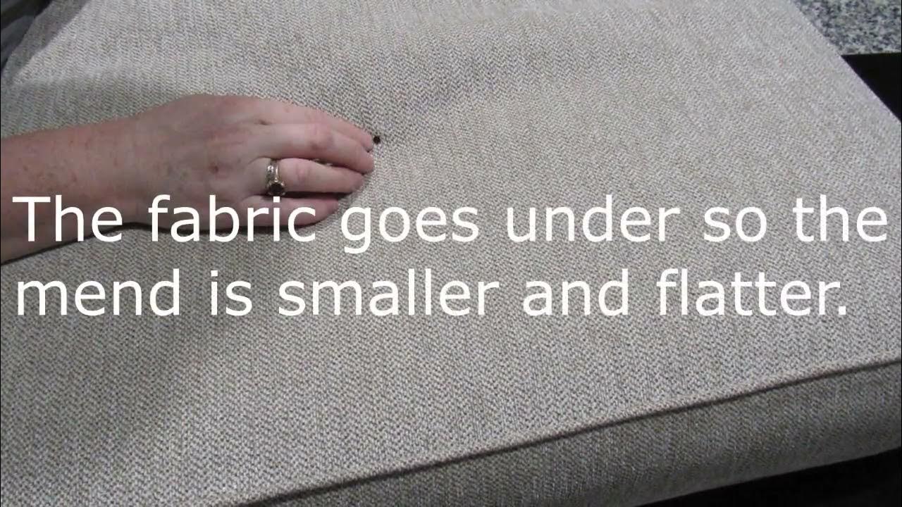 Repairing a Burn Hole in a Cushion Cover - Professional Tips and Tutorial  for All Levels 