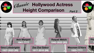 Height Comparison | Classic Hollywood Actresses (Part 2)