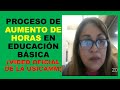 Soy Docente: PROCESO DE AUMENTO DE HORAS EN EDUCACIÓN BÁSICA (VIDEO OFICIAL DE LA USICAMM)