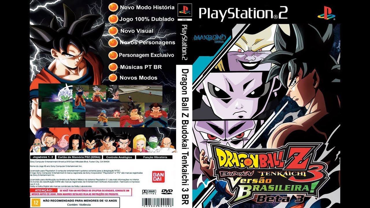 Live com Dragon Ball Z Budokai Tenkaichi 3 Versão Brasileira Beta