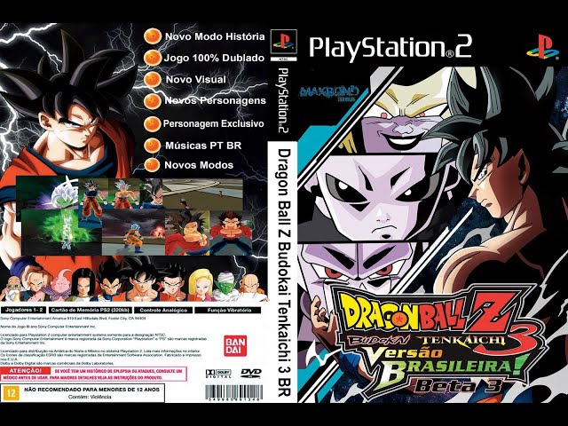Dragon Ball Z Budokai Tenkaichi 3 PS2 Beta 3 Versão BR - Daniell