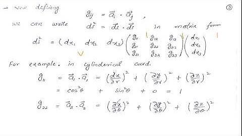 13. Curvilinear Coordinates 2 | Tensor Analysis