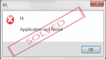 How to solve Application not found on windows