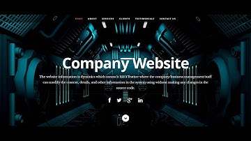 Company Website  - Admin Panel - Demo