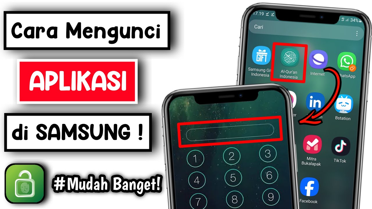 Cara Mengunci Aplikasi di HP Samsung | Kunci Aplikasi HP Samsung - YouTube