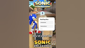 Sonic Unleashed VS. Sonic Generations | Rooftop Run #sonicthehedgehog #sonic #sonicunleashed