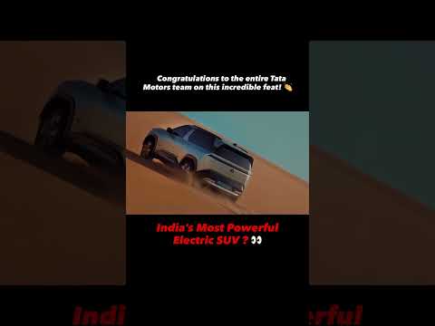 Tata Sierra EV #tata #automobile #car #suv #tatamotors #uae #dubai #sand #hills #vlog #build #batery
