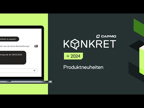 Capmo Vision und Ausblick: Produktneuheiten der Baumanagement-Software 2024 - video from Capmo