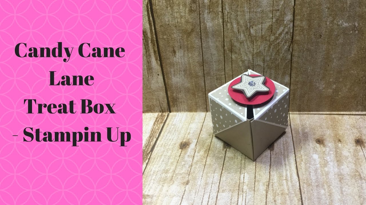 Candy Cane Lane Mini Treat Box - Stampin Up
