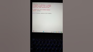 Random Number #python #pythonprogramming #youtubeshorts #shorts