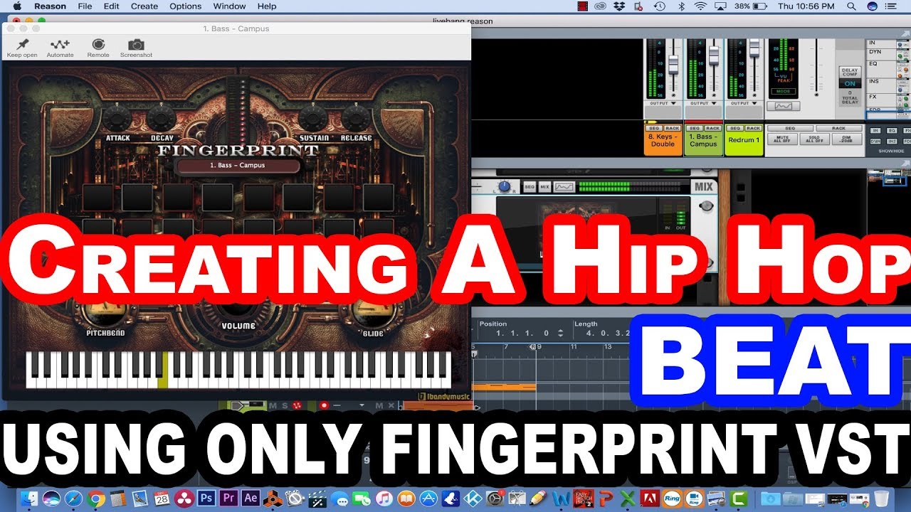 CREATING A HIP HOP BEAT FROM SCRATCH USING ONLY FINGERPRINT VST IN