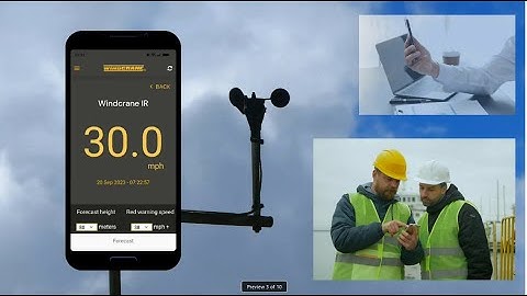 Live Wind Speed on Mobile Phone - 3 seconds refresh rate
