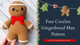 Crochet Gingerbread Man Pattern | Gingerbread Amigurumi