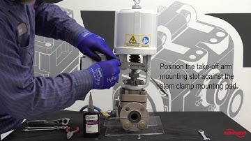 Mounting the Logix 3800 Digital Positioner on the Valtek Mark One Linear Control Valve