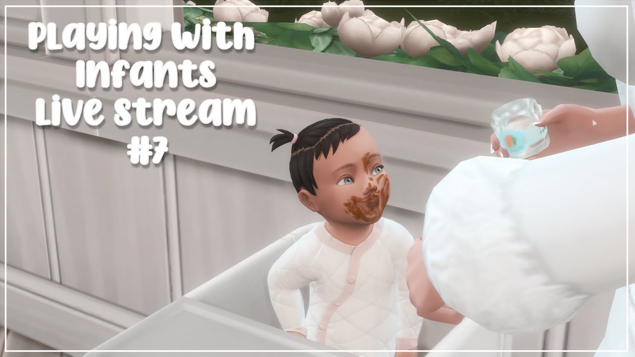 playing the infant update with my friend | sleepy simsie live stream #7