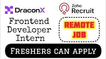 👨🏻‍💻Frontend Developer Intern | Latest Job Opening | Internship | Remote Job #internship #remotejobs