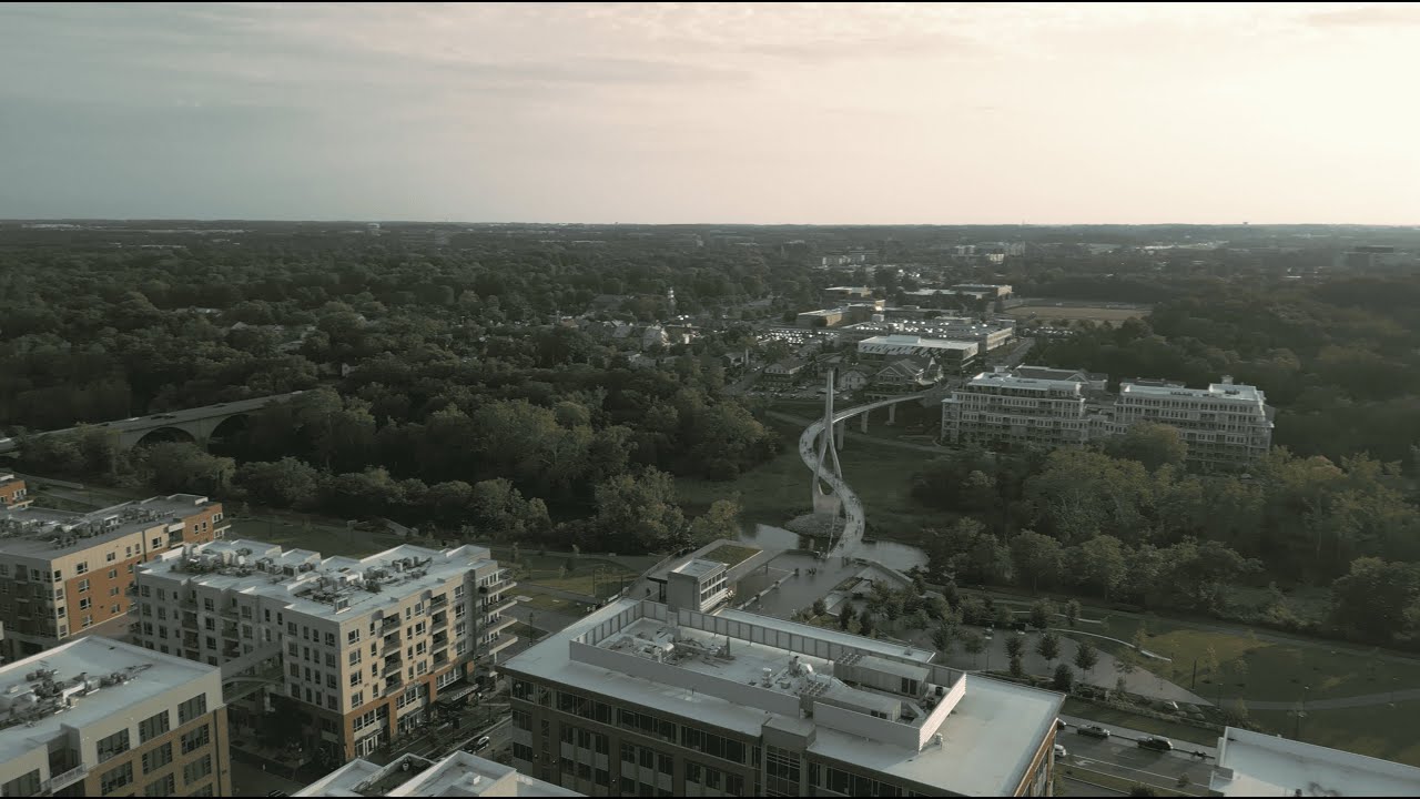 2023 Dublin Ohio Bridge Park 4K Drone Footage by Eric Clinton Licensed Part 107 Pilot