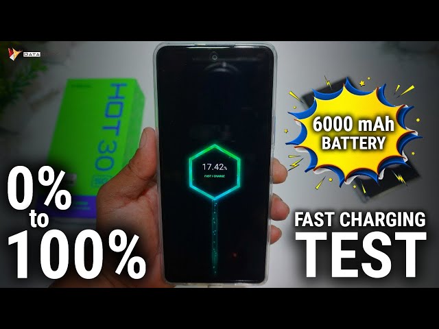 Infinix HOT 30 5G Fast Charging Test | 6000mAh Battery with 18W Charger | 0% to 100% Charging Test