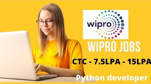 Wipro Recruitment 2022 | Wipro hiring python developer