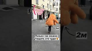Огромный рыжий мишка 200см