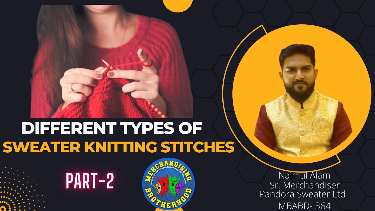 Different Types of Sweater Knitting Stitches 2 - YouTube