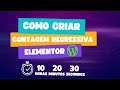 Como criar contagem regressiva com Elementor