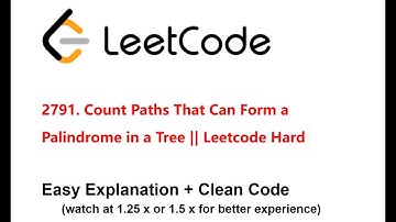 Count Paths That Can Form a Palindrome in a Tree ||  Brute to Optimal Solution