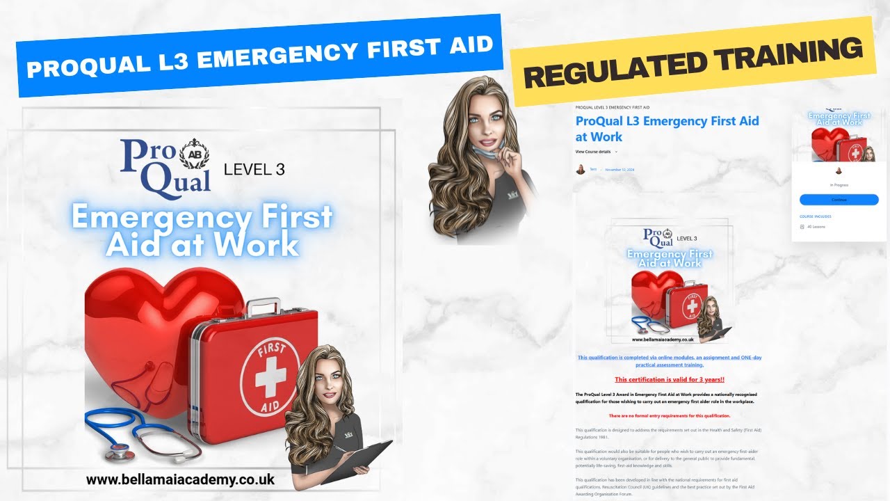 ProQual Level 3 Emergency First Aid at Work