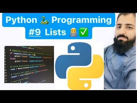 Python Programming Tutorial 09 Lists | Python Programming Tutorial For ...