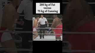 His weight is 280 kilograms, but his opponent won with clever tactics #mma #mmafight #martialarts